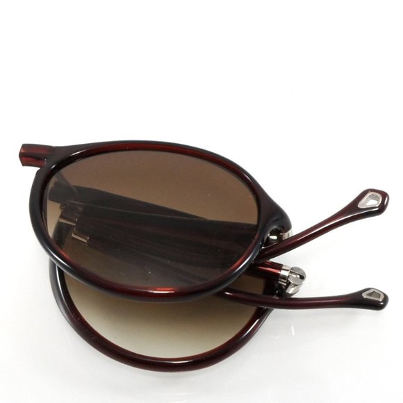 🎁FATHERS DAY ERMENEGILDO ZEGNA Foldable Aviator Gradient Brown Lens Sunglasses - Picture 9 of 16